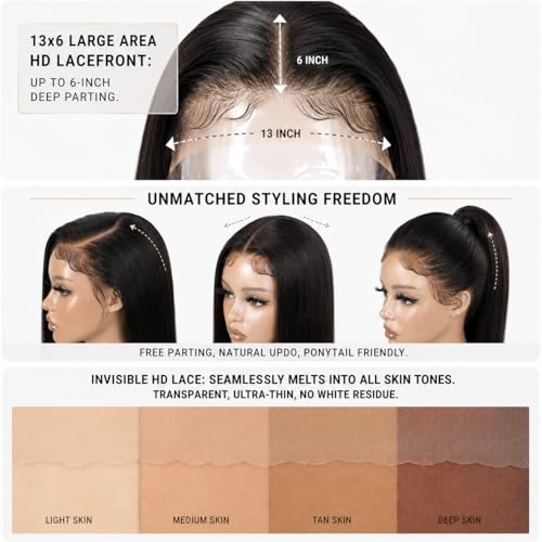 30 Inch Lace Front Wig - Synthetic Heat Resistant Pre-Plucked HD Lace