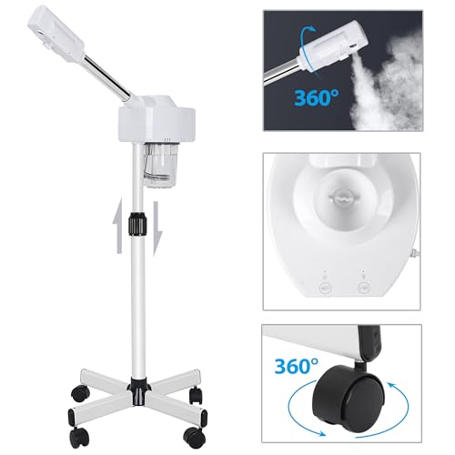 Professional Facial Steamer with Ozone & Wheels