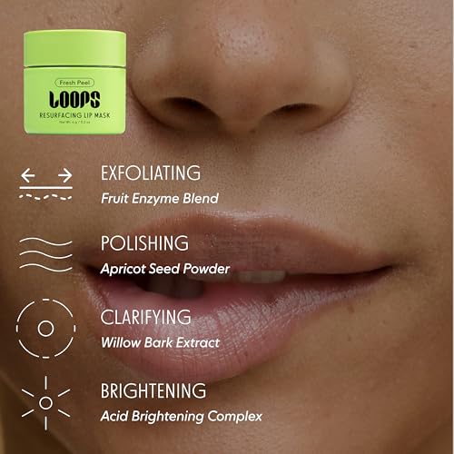LOOPS Luxe Lips Trio Ultra Hydrating Lip Masks - Exfoliate, and Restore Hydration Below the Surface - Lip Balm, Stocking Stuffer