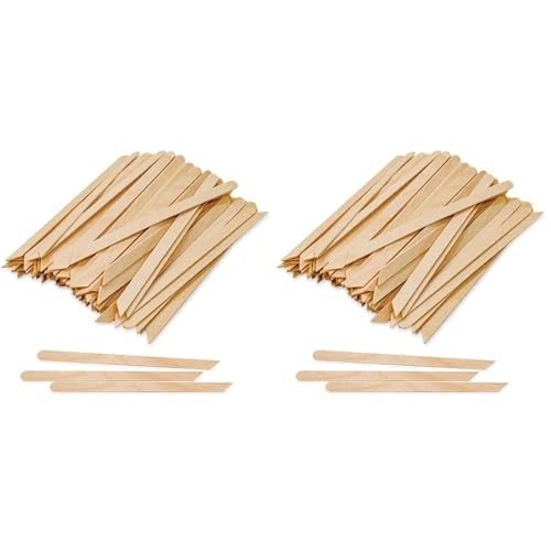 Tachibelle Wooden Wax Sticks - Body Eyebrow, Lip, Nose Small Waxing Applicator Sticks for Hair Removal and Smooth Skin Professional Spa - 2 in 1 (pointed and slanted) (Pack of 1000)