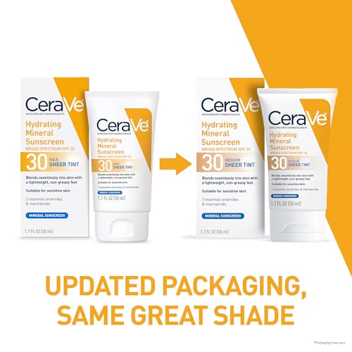 CeraVe Tinted Mineral Sunscreen SPF 30 with Sheer Tint