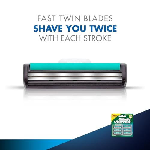 Red Gillette Vector Plus Razor Blade