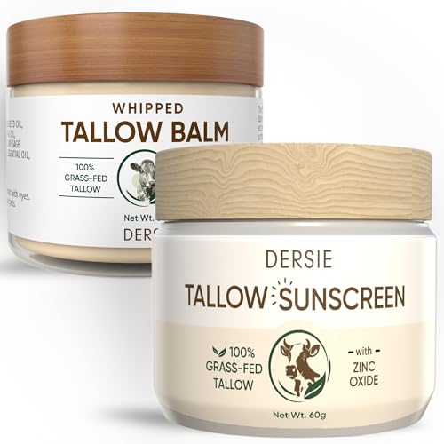Organic Beef Tallow Sunscreen SPF 30 (2.12 Ounce (with Tallow Balm))