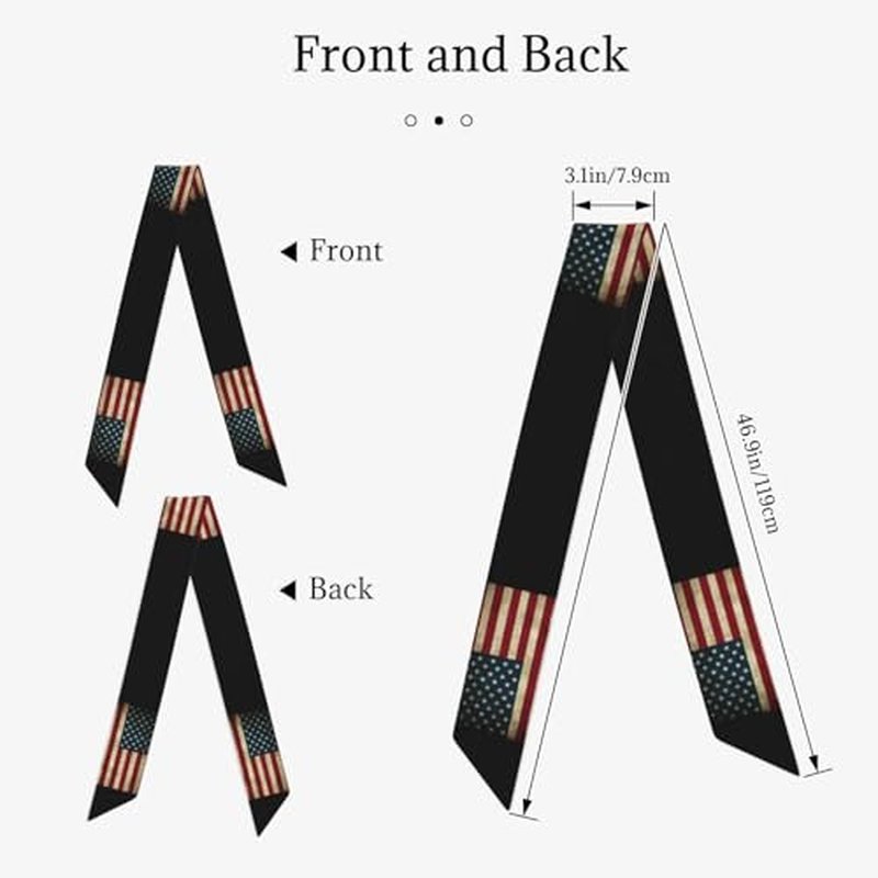 Flag Design Hair Scarf Multi-Wear Neck Band 119cm