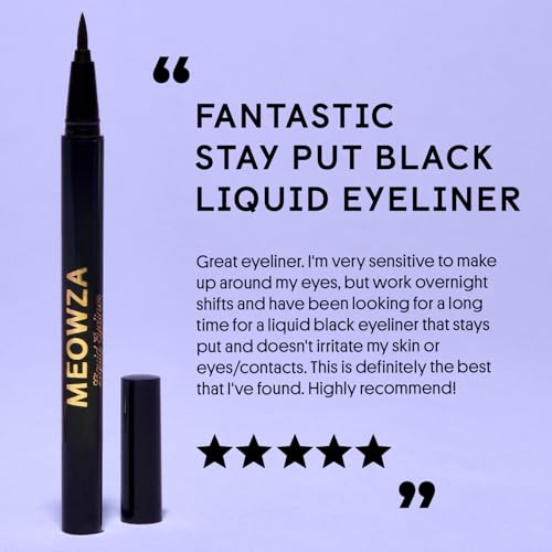 Winky Lux Meowza Liquid Eyeliner - Long Lasting True Black