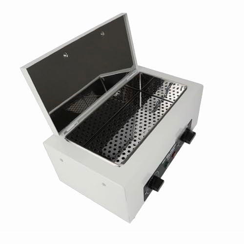 High Temperature Sterilizer, Dry Heat Nail Sterilizer Machine for Nail Tool Bottle, Portable Tool Disinfection Cabinet, Electric Cleaning Box for Esthetician, Laboratory, Salon NV-210