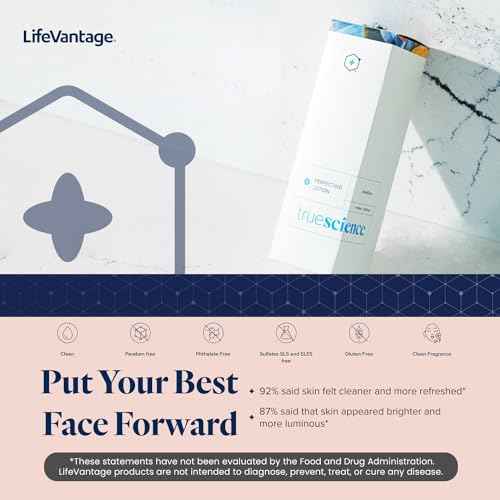 LifeVantage - Face Lotion TrueScience Revitalizing - Adds Radiance to Dry Skin with Hybrid Serum, Facial Lotion and Nrf2 Actives - 100ml