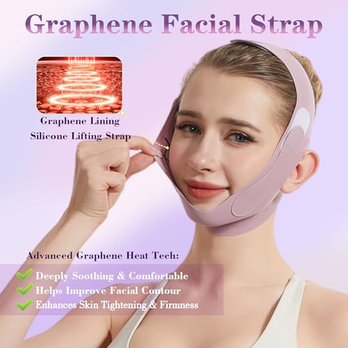 PeaKalo Lilac Graphene V-Line Chin Strap for Face Lifting & Double Chin Reduction