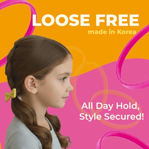 PONIIBAND Clear Elastic Hair Bands 2000pcs Ouchless Mini