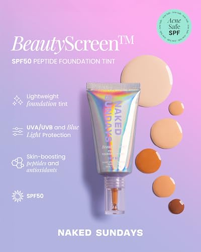 Naked Sundays SPF 50 Tinted Foundation - Fair Neutral - 1.01 oz