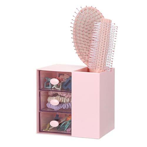 3-Tier Hair Accessories Organizer with Brush Holder