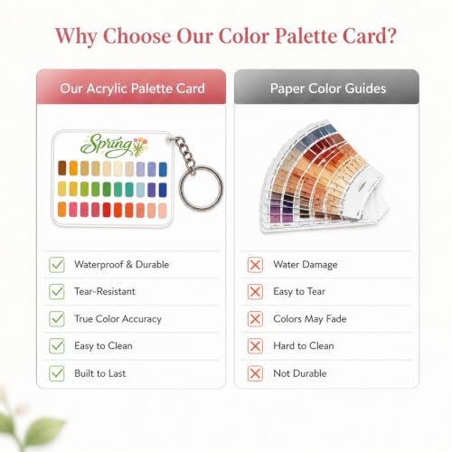 Seasonal Color Analysis Keychain – Portable Acrylic Palette