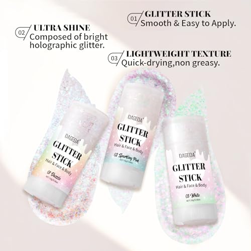 DAGEDA Dazzle Body Glitter Stick - Holographic Sparkle Makeup