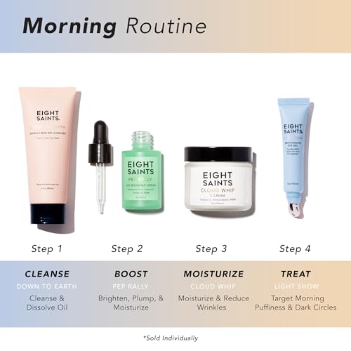 Eight Saints Skincare Cloud Whip Vitamin C Face Moisturizer Day Cream, Natural and Organic Face Cream For Women, Anti Aging Cream For Face To Reduce Fine Lines and Wrinkles, 2 Ounces