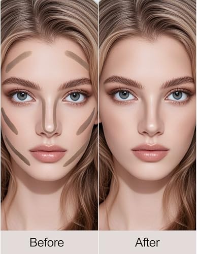 Erinde Cool Toned Liquid Contour Stick with Brush - Grey Brown