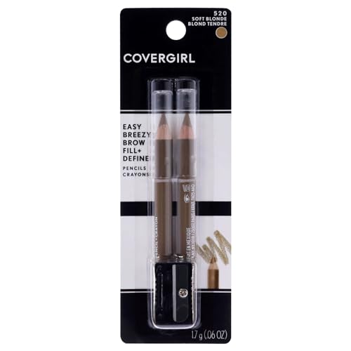COVERGIRL Easy Breezy Brow Pencil 2-Pack with Spoolie