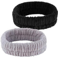 Microfiber Spa Headband 2-Pack, Makeup Hair Band
