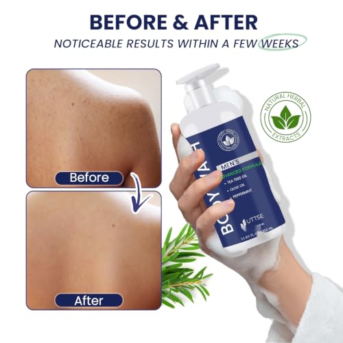 Uttse Tea Tree Peppermint Body Wash for Men 11.8 fl oz / 350 mL
