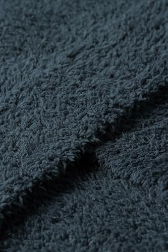 Barefoot Dreams CozyChic Throw Blanket - Onyx Blue, 54"x72"