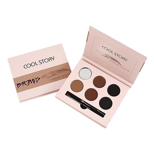 Eyebrow Gel - Eyebrow Cream - Eyebrow Powders Brow Contour Kit 18-Piece Eyebrow Makeup Palette