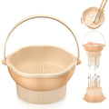 Silicone Makeup Brush Cleaner Mat – 3-in-1 Cleaning & Drying Bowl