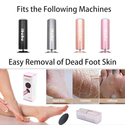 60 Pieces Replacement Sandpaper Discs for Electric Foot File Callus Remover Machine Foot Hard Dead Skin Removal(Smooth 100 Grit)