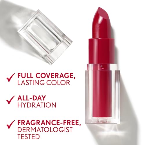 COVERGIRL Clean Lip Color, Enchantress Blush, Satin Finish, Squalane, Avocado & Aloe, Carmine-Free, Non-Drying, 0.12oz (Pack of 2)