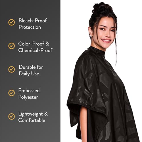 Betty Dain Bleach-Proof Styling Cape 45x60 Black