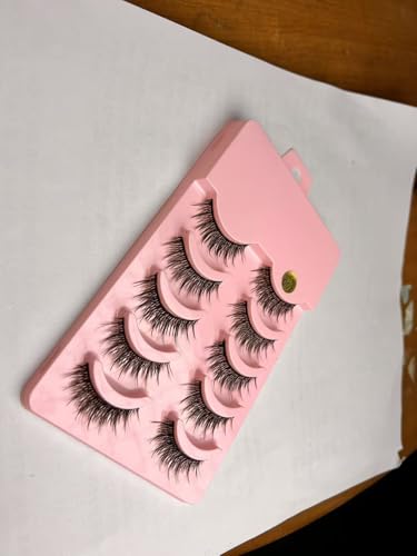 12mm Anime Demon Strip Lashes 5 Pairs, Hooded Eyes