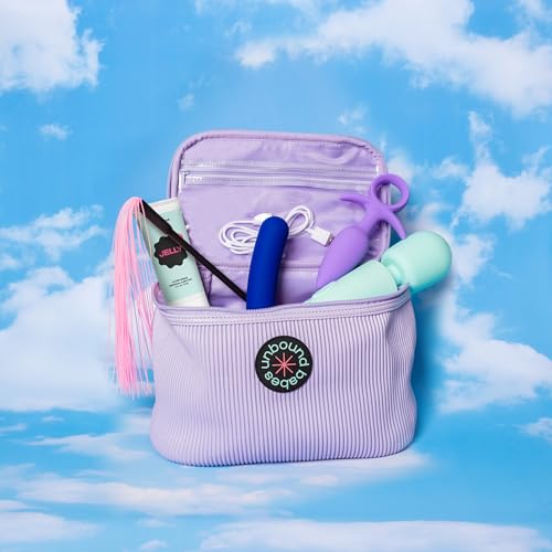 Unbound Storage Bag: Quality Pleated Travel Bag for Makeup and Toiletries (Violet)