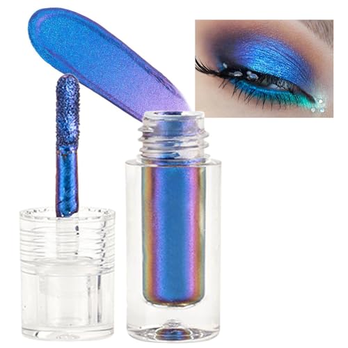 Blue Duochrome Chameleon Liquid Eyeshadow - High Pigment Holographic