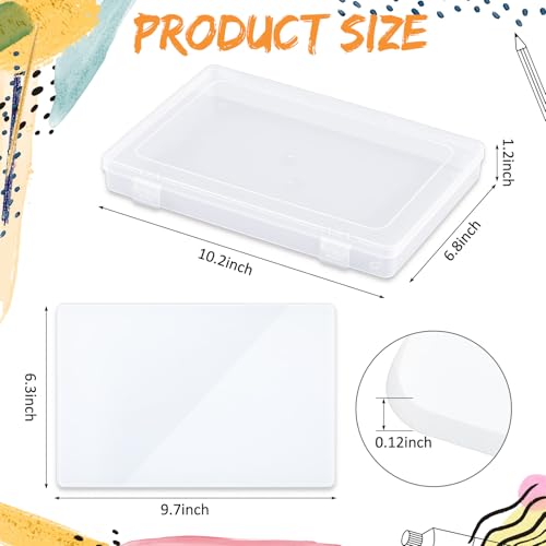 Nuanchu Airtight Stay Wet Palette Set with Tempered Glass Palette