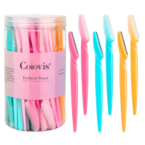 66 Eyebrow Razors for Women & Men with Protective Covers