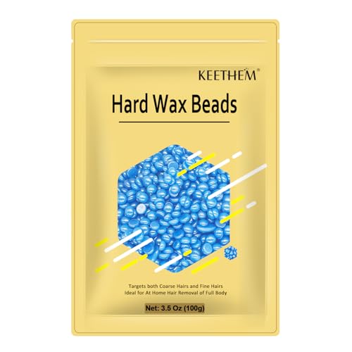 Wax Beads for Hair Removal - 5 * 100g/17.6 oz Wax Beads Waxing at Home for Sensitive Skin Women - Hard Wax Beads with 20 sticks, Bikini Brazilian Body Face Wax