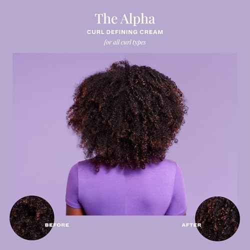The Mane Choice The Alpha Curly As Can Be Curl Defining Cream,12 Oz, Defines, Hydrates & Smooths Frizz, Curl Cream For Coily, Wavy & Curly Hair, Enriched with Biotin & Vitamin E, Paraben-Free