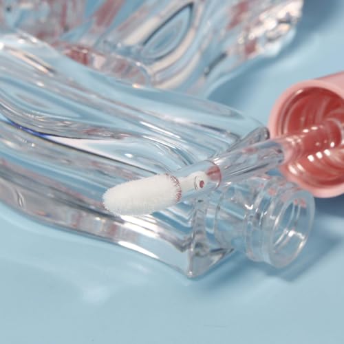 9pcs Pink Empty Lip Gloss Tubes 2.5ml with Wand Caps