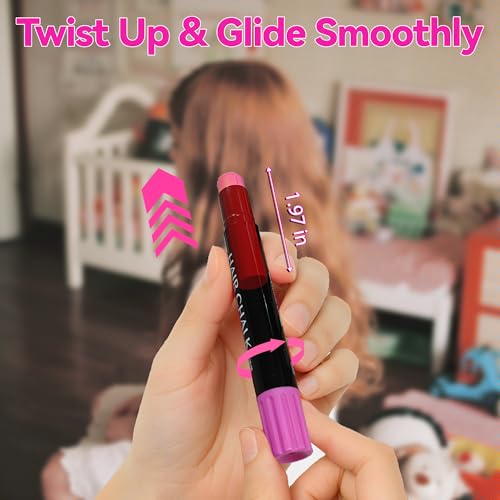 Dustless Hair Chalk for Kids - 10 Washable Colors, Safe & Fun