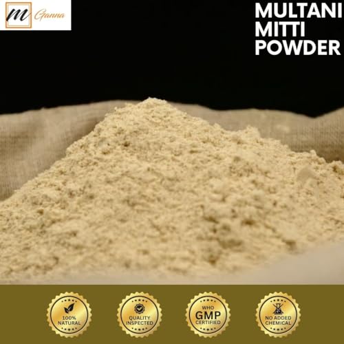 100% Natural Purified Multani Mitti Mud | Fullers Earth Clay Powder Cosmetic Grade | Natural Face Mask 454 GMS / 1 LBS