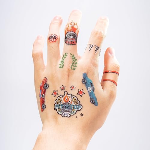108 Race Car Temporary Tattoos for Boys Birthday Party