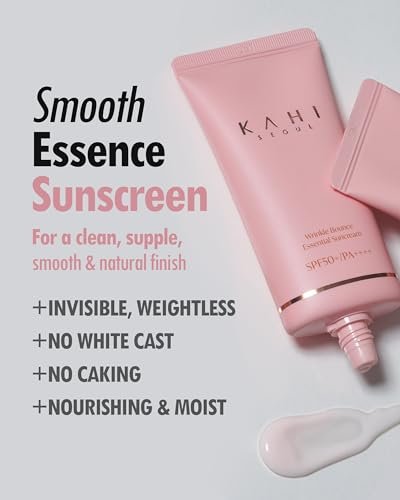 KAHI Wrinkle Bounce Essential Korean Sun Screen Face Moisturizer with SPF 50 + PA++++ Sun Block Daily Moisturizer with SPF | Tone Up Cream Face Sunblock Hydrating Moisturizer Face Cream 1.69 fl oz