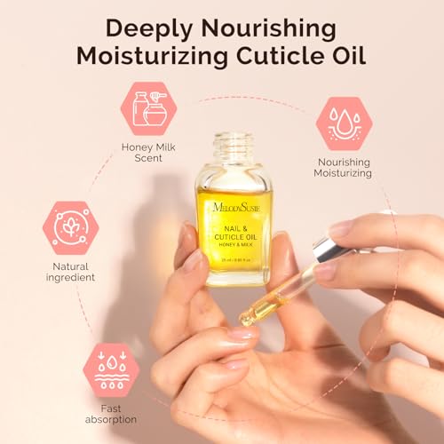 MelodySusie 2-Piece Cuticle Care Kit - Cuticle Oil & Remover Set (25ml)