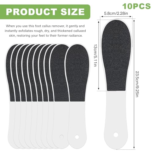 Professional Foot File Callus Remover - Dual Sided Pedicure Tool (10 Pack)