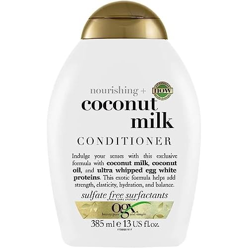 OGX Hair Conditioner, Nourishing Coconut Milk, Sulfate-Free | 13 Fl Oz | Pack of 2
