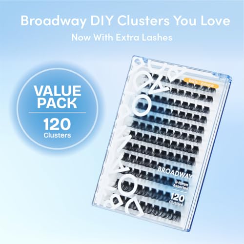 Broadway Lash Clusters 9-16mm - 120pc DIY Lash Extensions