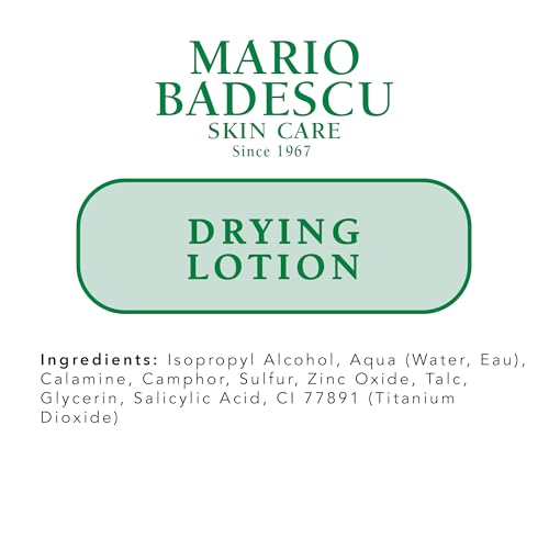 Mario Badescu Drying Duo, Includes Drying Lotion Blemish Spot Treatment with Salicylic Acid and Sulfur (1 Fl Oz) and Drying Patch Facial Stickers, Invisible Pimple Patches (60 Count)