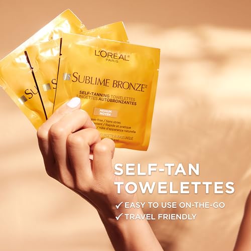 L'Oreal Paris Sublime Bronze Self-Tanning Towelettes, 6 Count