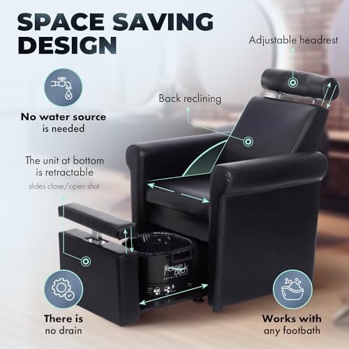 Mona Lisa Plumb Free Pedicure Chair - No Plumbing, Portable