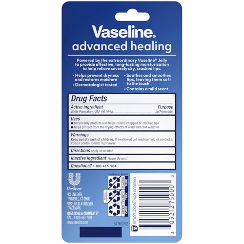 Vaseline Lip Therapy Advanced Healing 3-Pack – 0.35 Oz