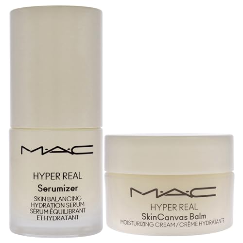 Bizzare Blizzard Snow Peony Hyper Real Kit by MAC for Women - 2 Pc 0.5oz Hyper Real Serum, 0.5oz Hyper Real Cream