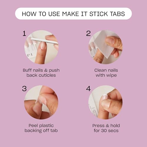 OPI Make It Stick Nail Adhesive Tabs for Press-Ons – Up to 14 Days Wear